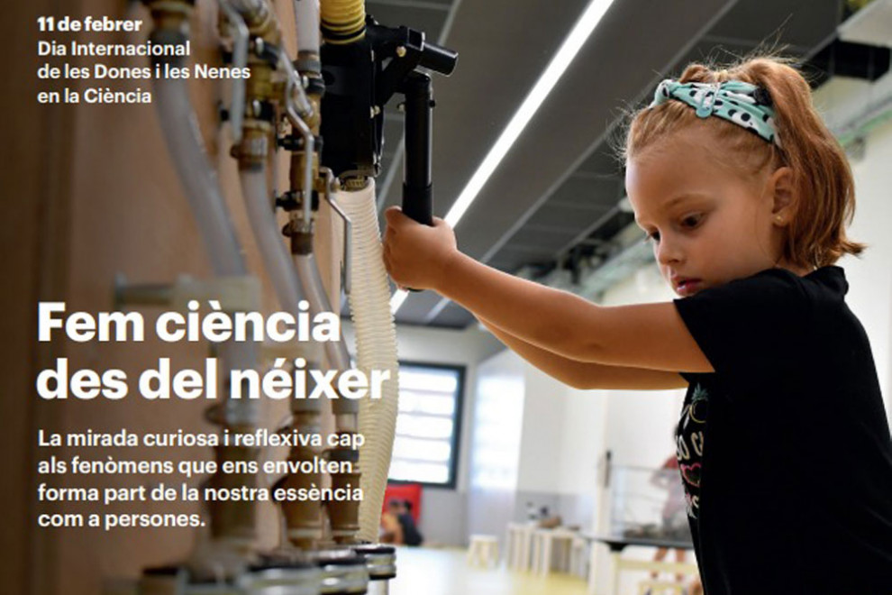 Cartell del Lab 0_6 del Dia de la Nena i la Dona en la Ciència