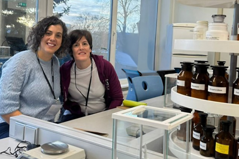 Núria Obradors i Antònia Puiggrós a Tallinn