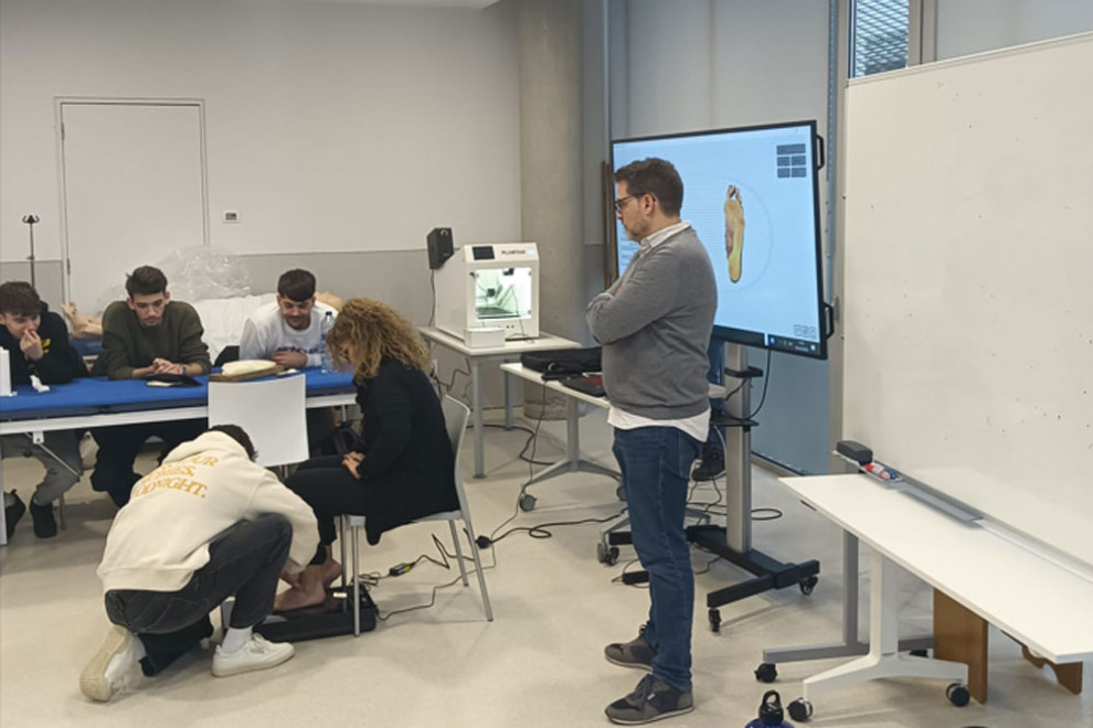 Sessió del grau en Podologia amb Podotech 3D