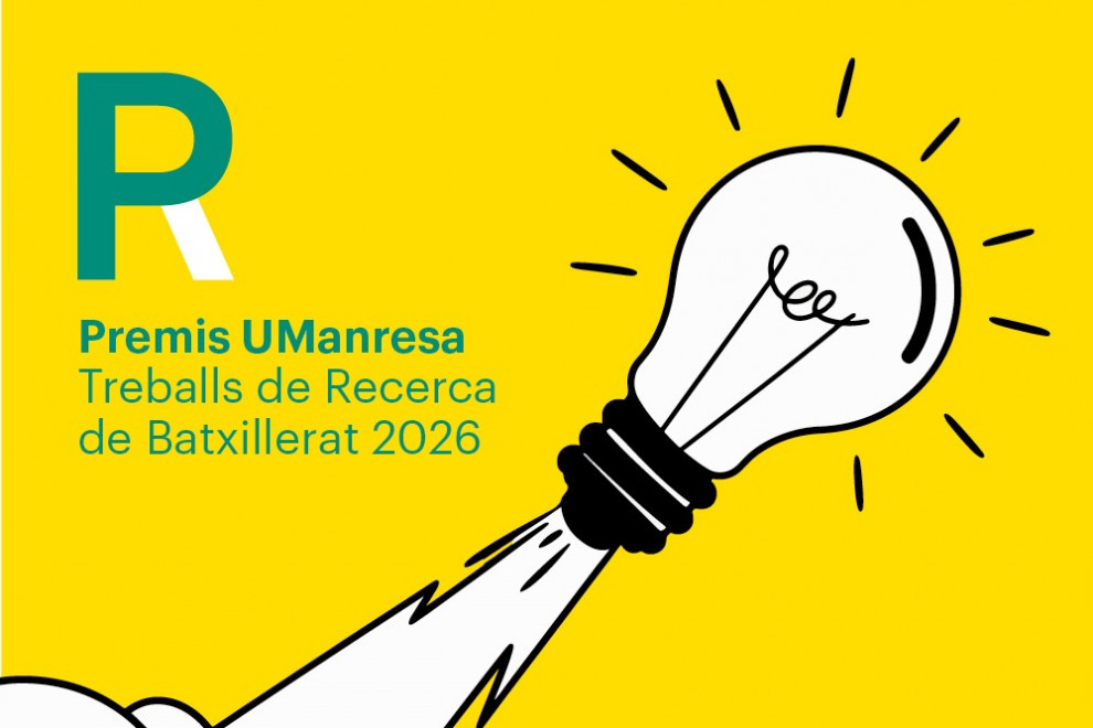 Cartell dels 25 Premis UManresa a Treballs de Recerca de Batxillerat