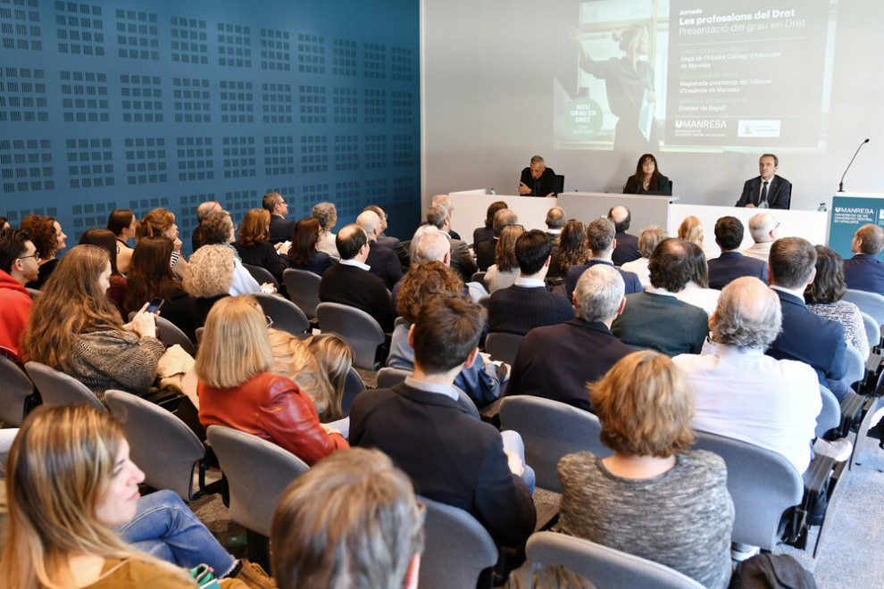 Presentació del grau en Dret a UManresa