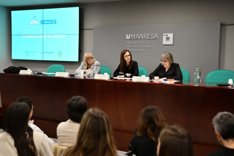 Xerrada Conviure amb el càncer a UManresa en el marc de l'Operació Marató