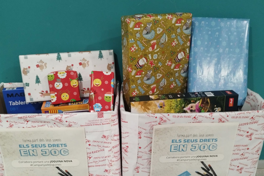 Joguines recollides a UManresa per a la campanya Cap infant sense joguina