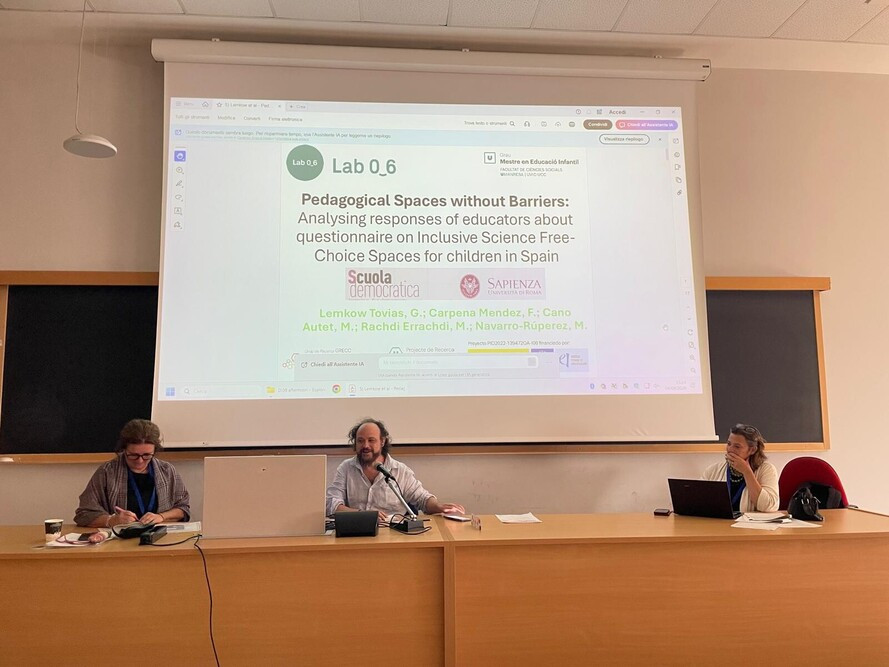 Gabriel Lemkow durant la seva participació a 4th International Conference Scuola Democratica a Roma
