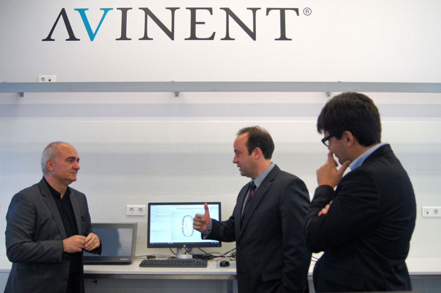Visita del director general d'Avinent, Albert Giralt, a les instal·lacions del Campus Professional UManresa