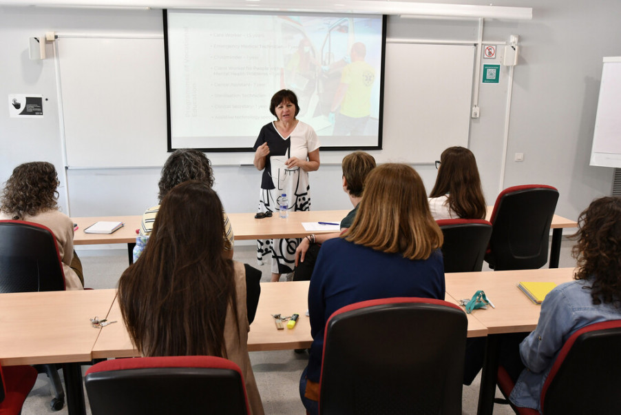 Siiri Maasen, professora de la Tallinn Health University of Applied Sciences, a UManresa