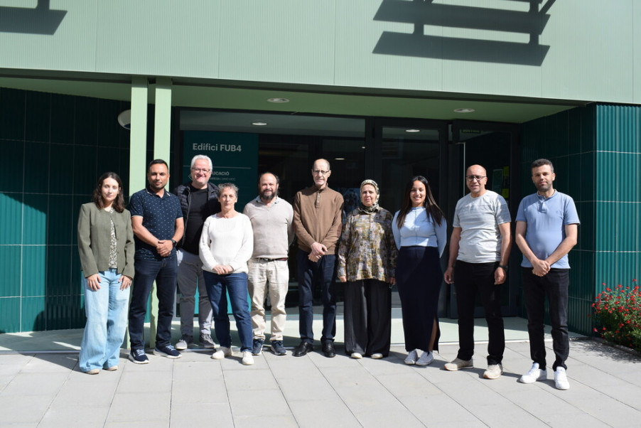 Visita de la delegació de la universitat Mohamed I del Marroc a UManresa